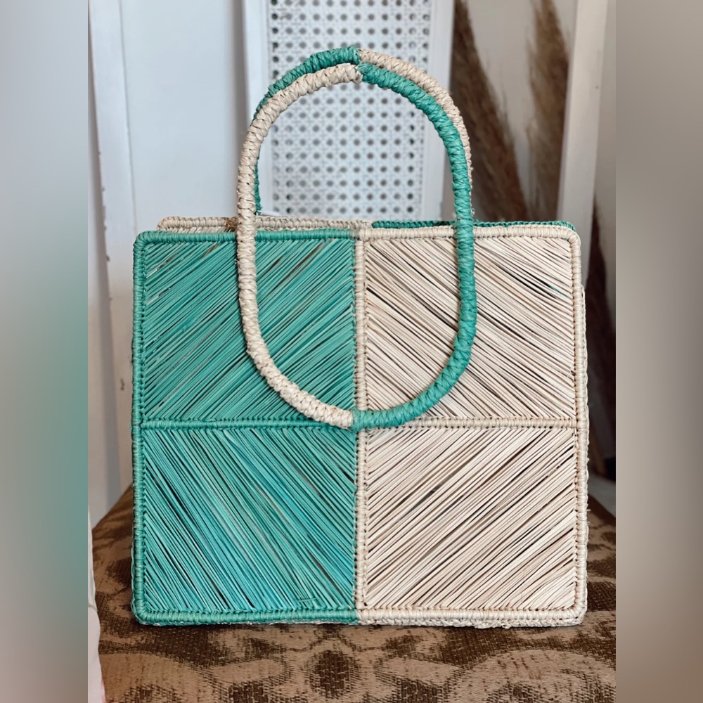 APAYA CRISTINA BAG AQUA NATURAL